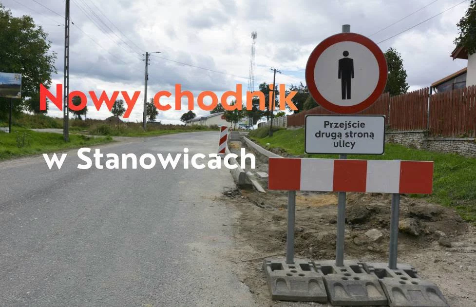 Nowy chodnik przy Olszańskiej w Stanowicach już powstaje