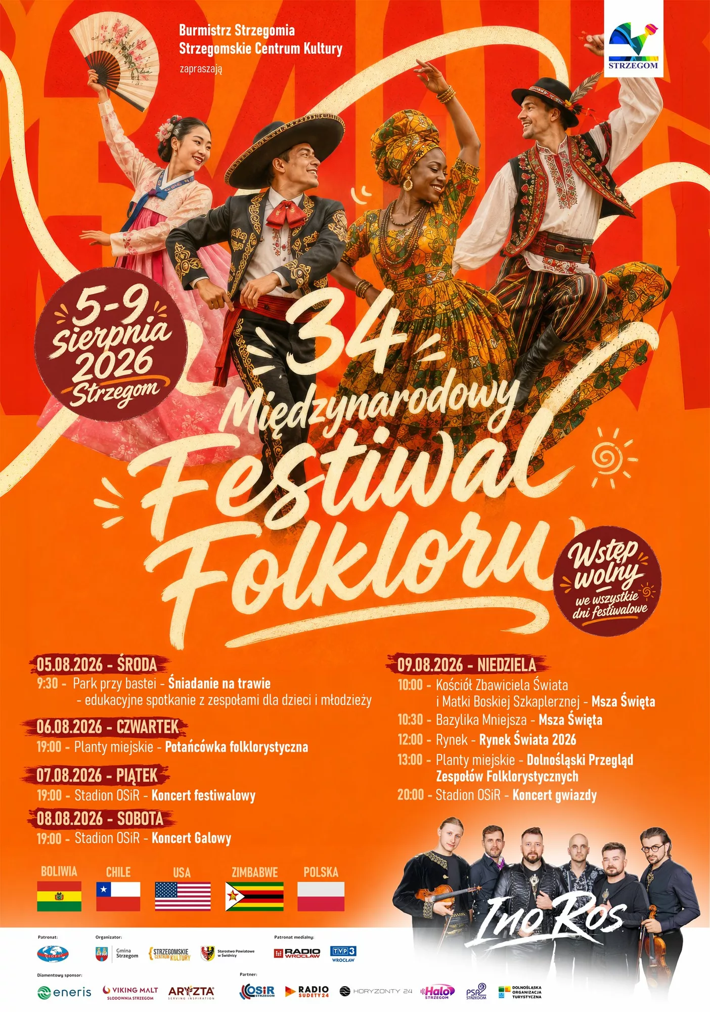 Strzegom znów stanie się stolicą światowego folkloru. Przed nami 34. Międzynarodowy Festiwal Folkloru