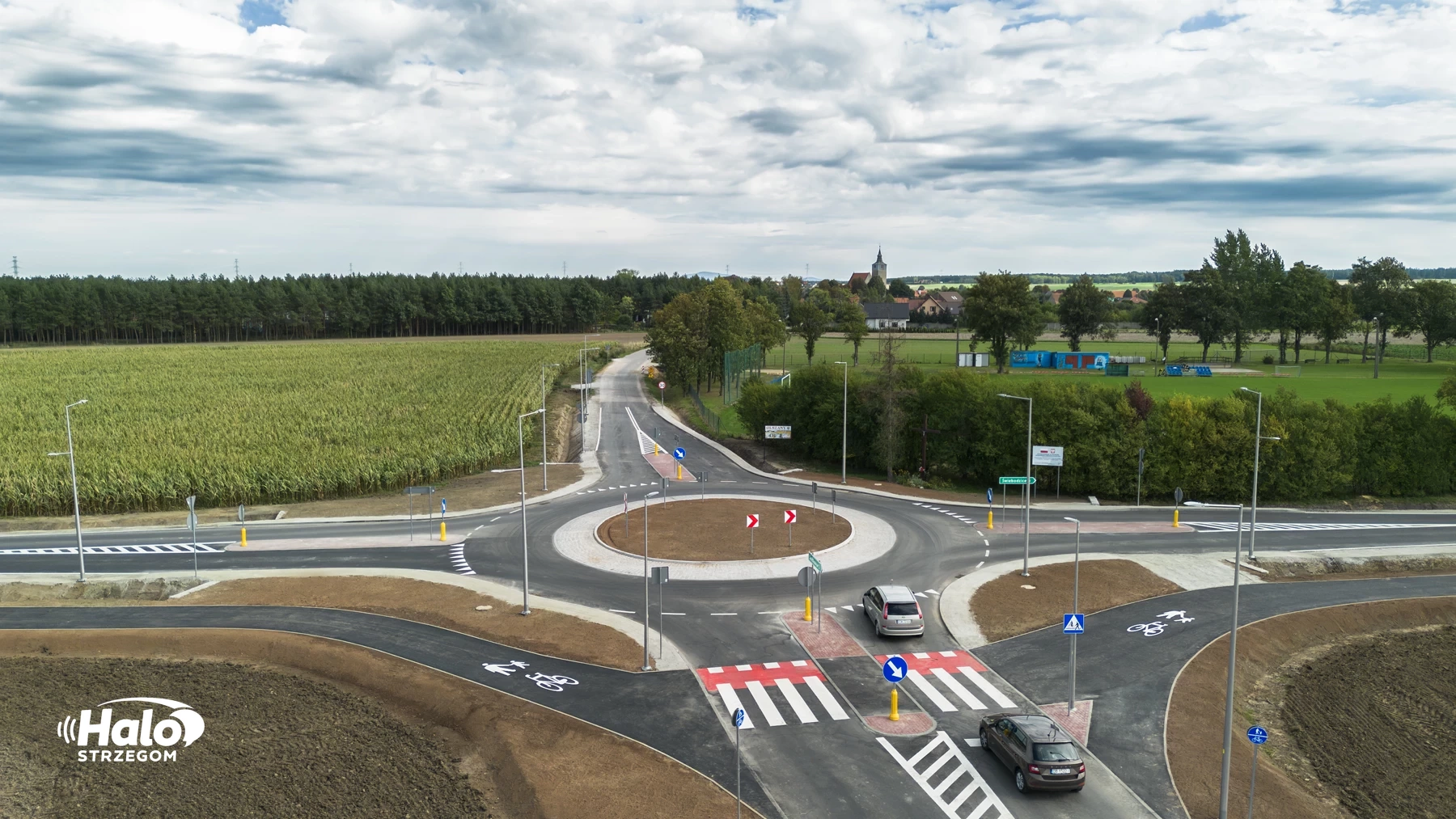 Droga Stawiska-Olszany-Świebodzice po przebudowie
