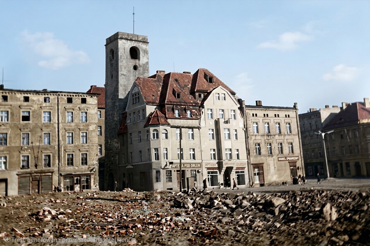 Archiwalna fotografia Strzegomia