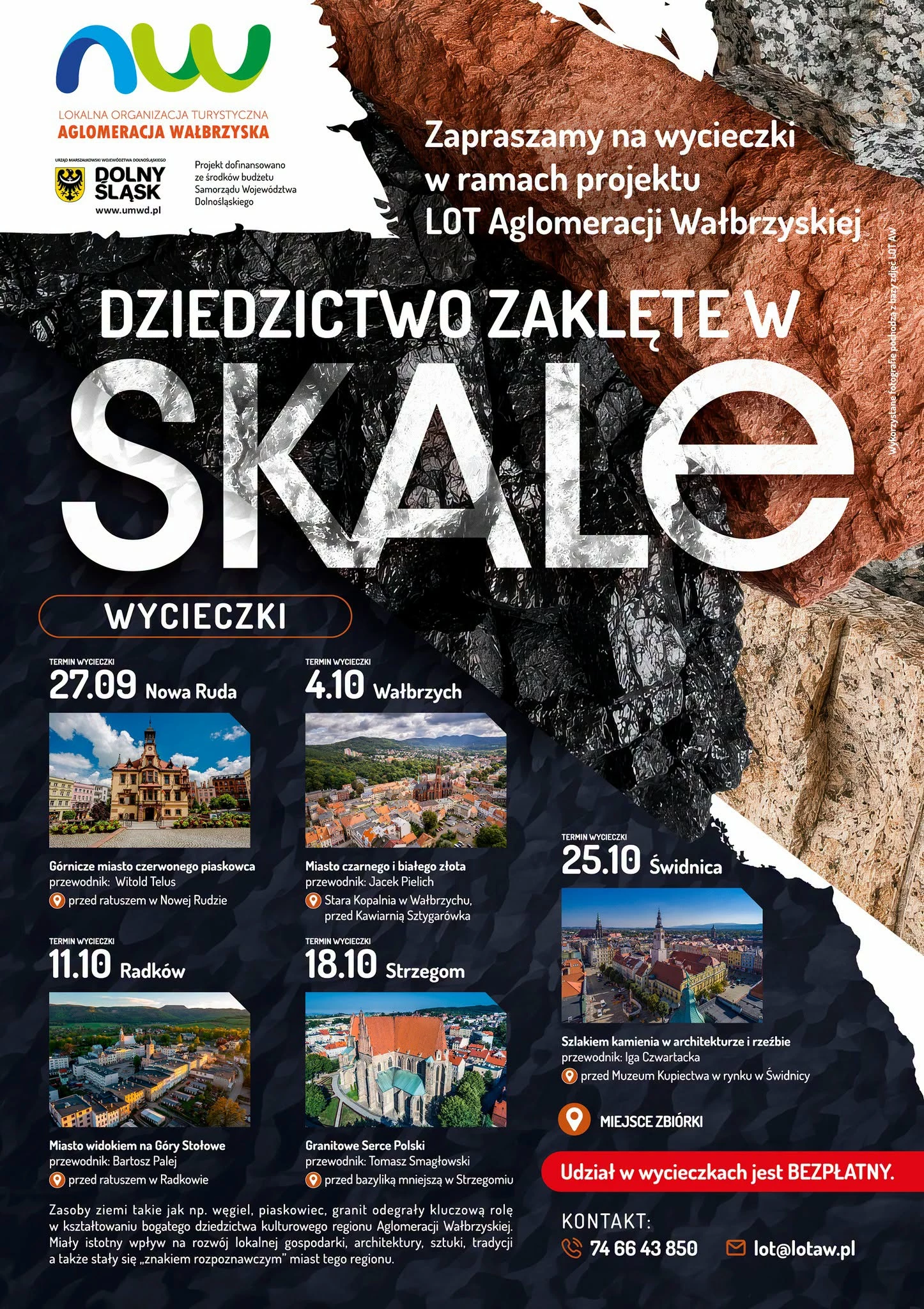 Bezpłatna wycieczka po Strzegomiu w ramach projektu LOT