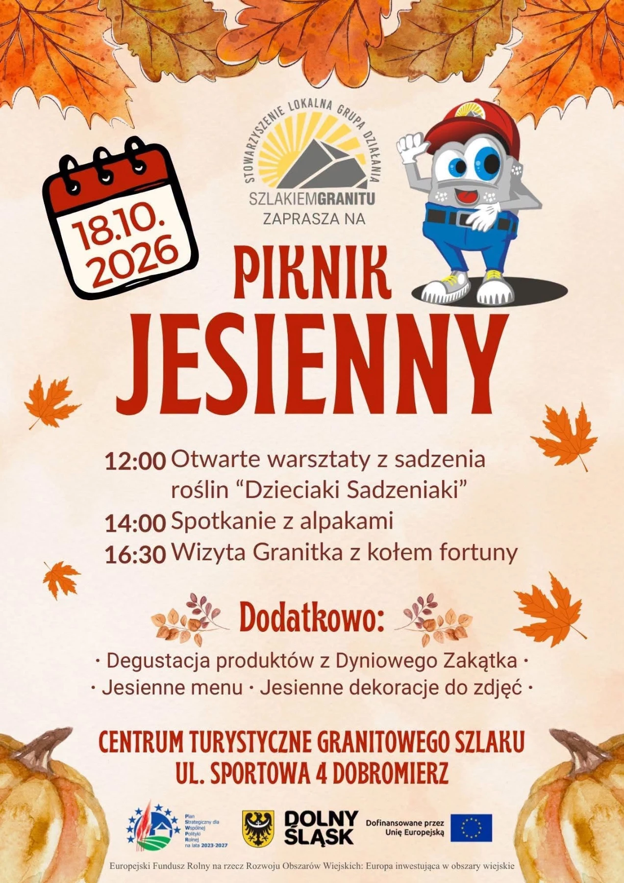Jesienny piknik na Granitowym Szlaku. Atrakcje dla rodzin
