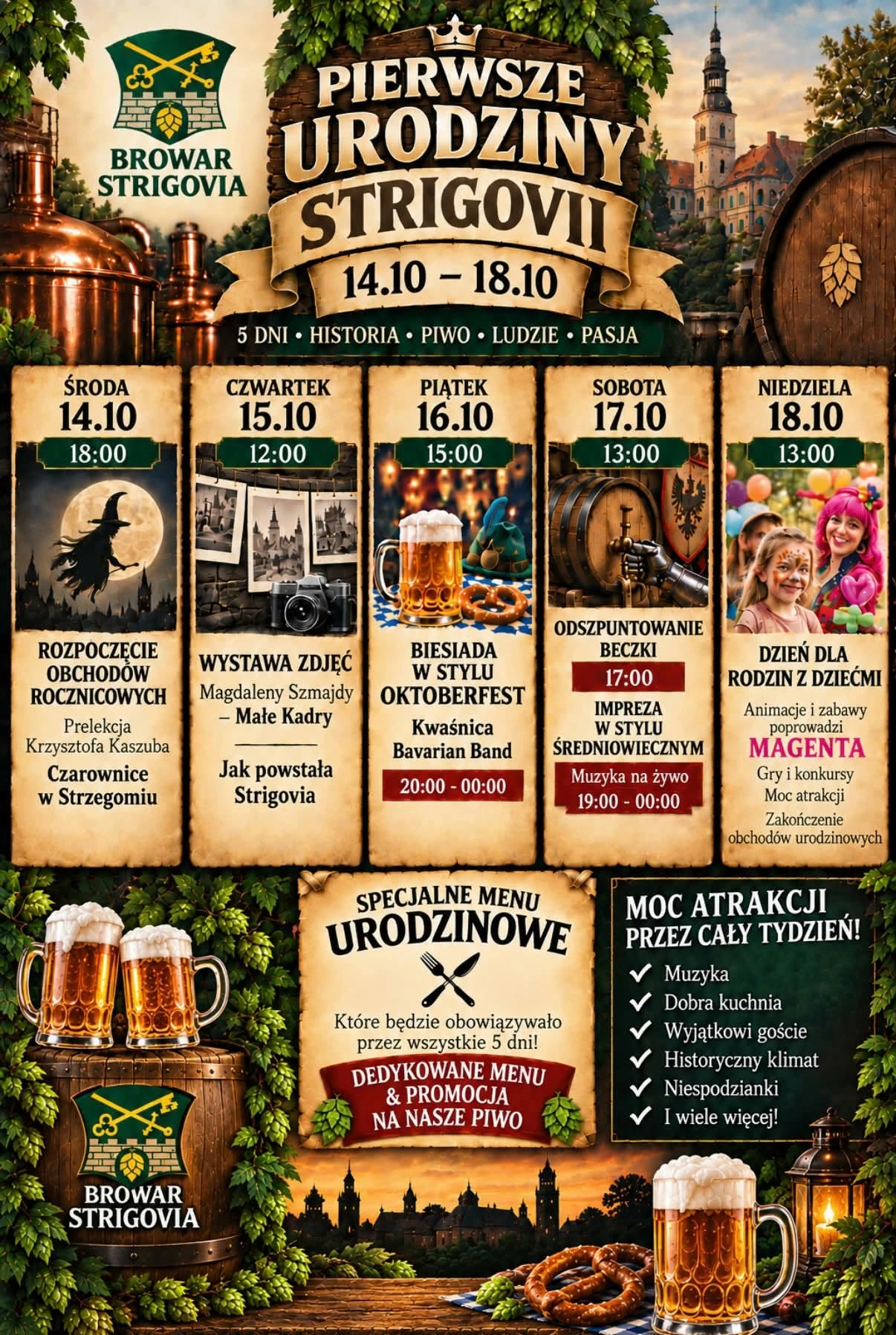 Strigovia świętuje pierwsze urodziny. Pięć dni atrakcji