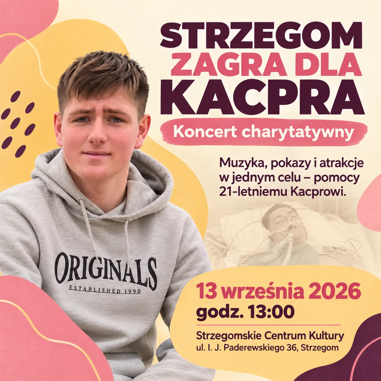 W niedzielę Strzegom zagra dla Kacpra. Pełny program