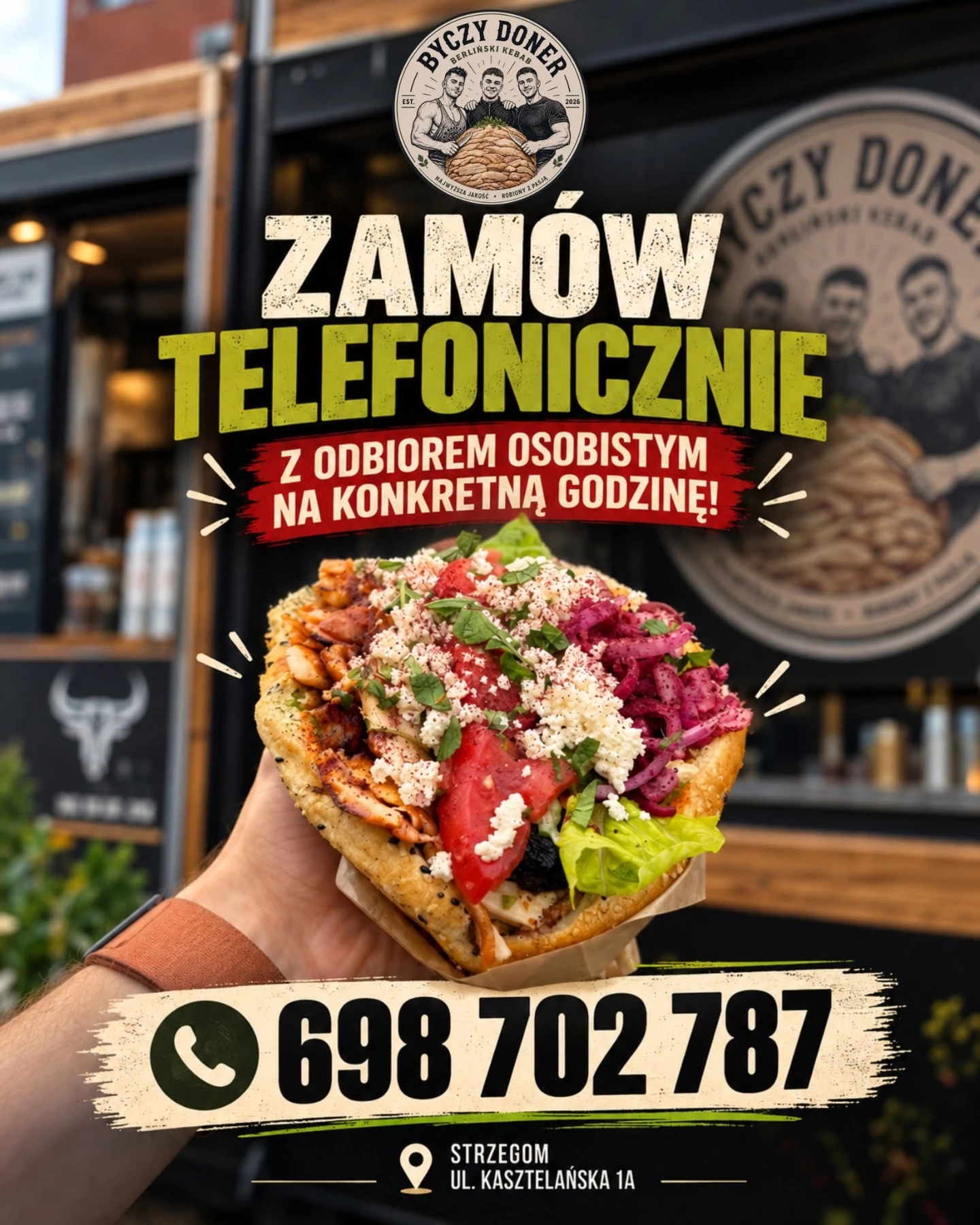 Byczy Döner uruchamia zamówienia telefoniczne w Strzegomiu