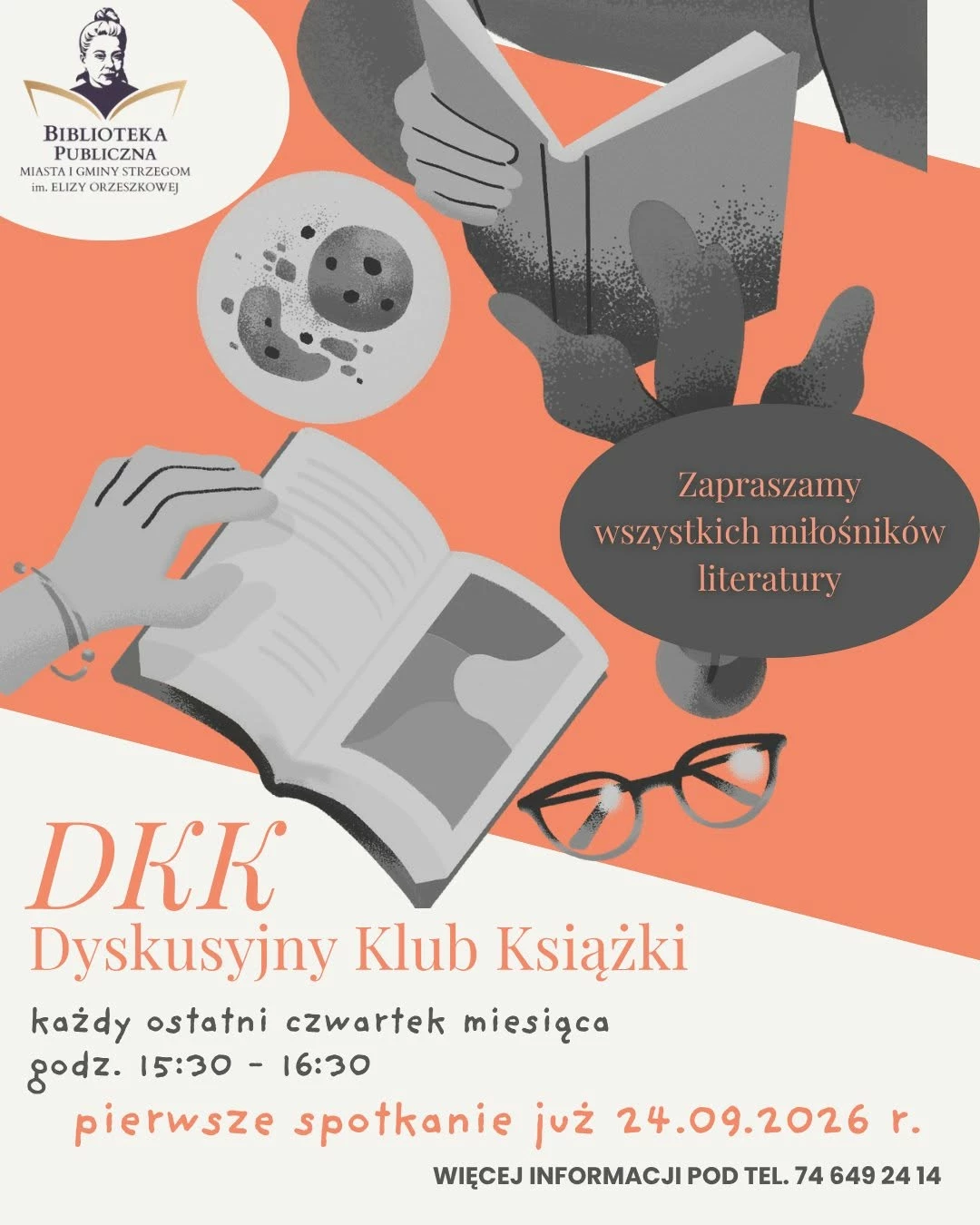 Dyskusyjny Klub Książki zaprasza czytelników w Strzegomiu