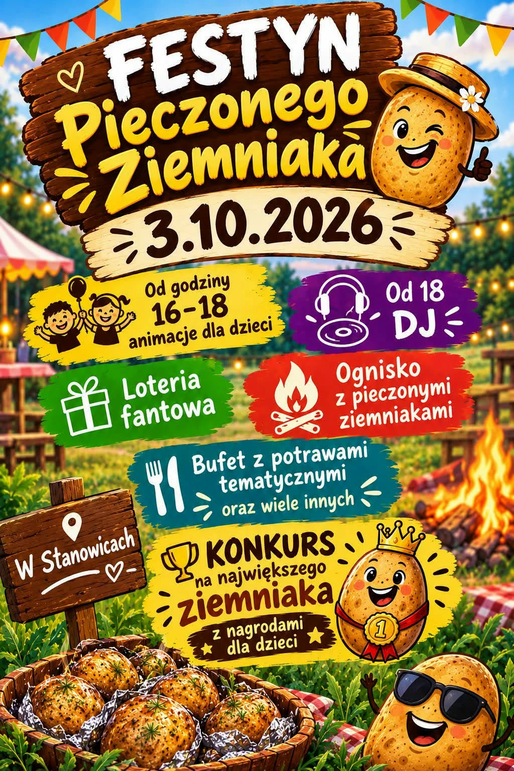 Festyn Pieczonego Ziemniaka w sobotę w Stanowicach