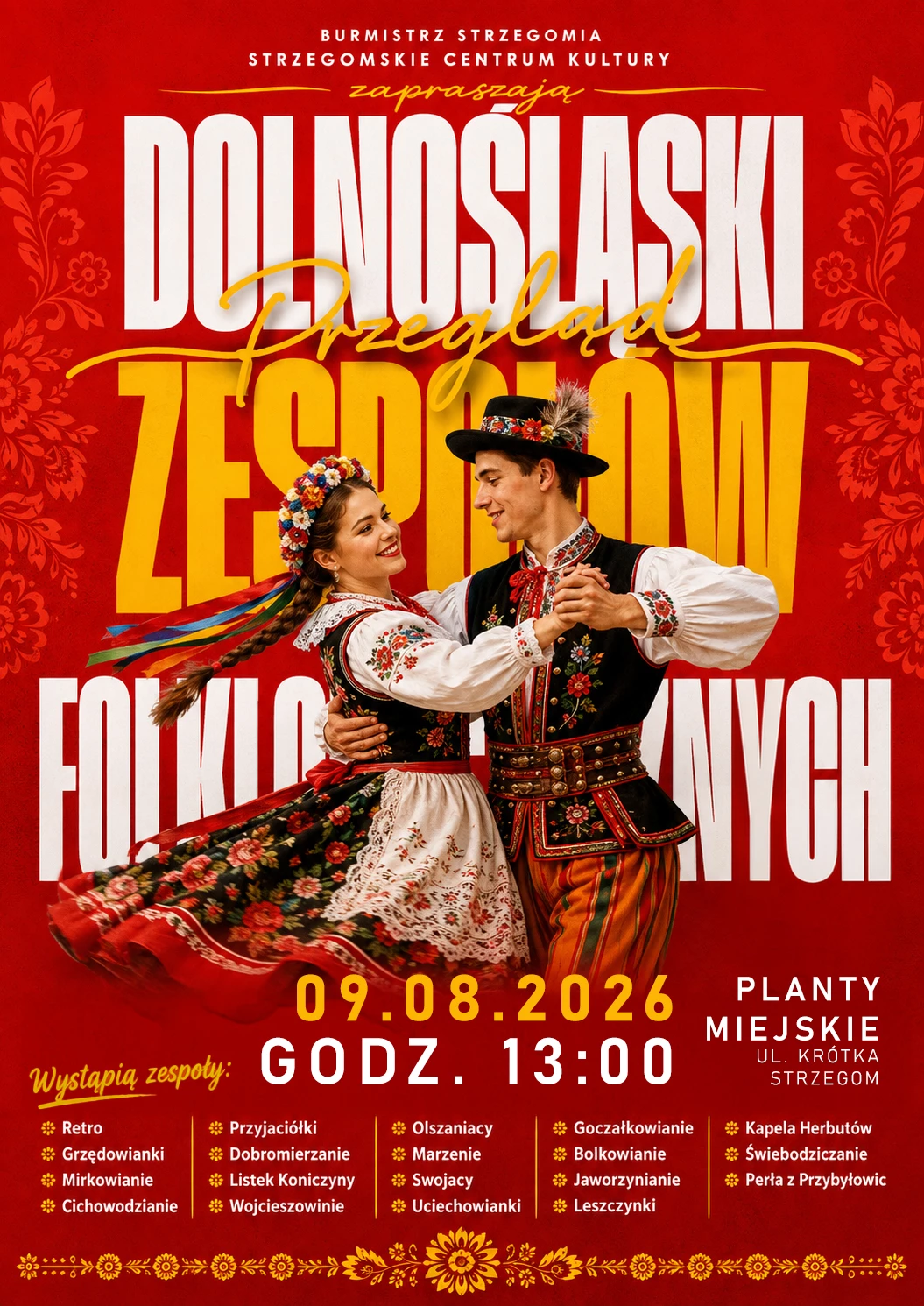 Dziewiętnaście zespołów wystąpi na Plantach w Strzegomiu