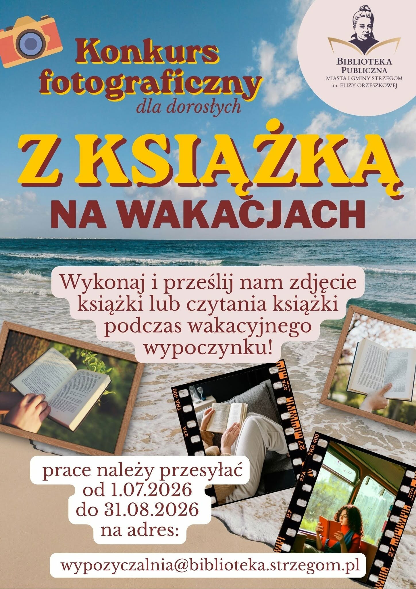 „Z książką na wakacjach”. Biblioteka zaprasza do fotograficznego konkursu - zdjęcie 2