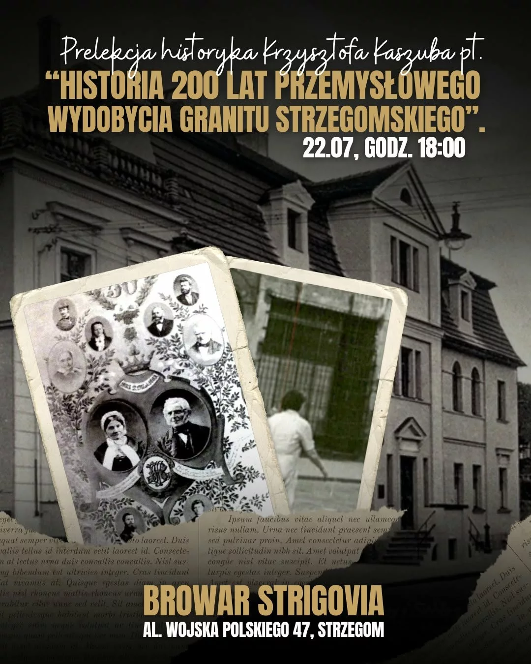 200 lat wydobycia strzegomskiego granitu. Historyczna prelekcja i spacer śladami rodziny Bartsch