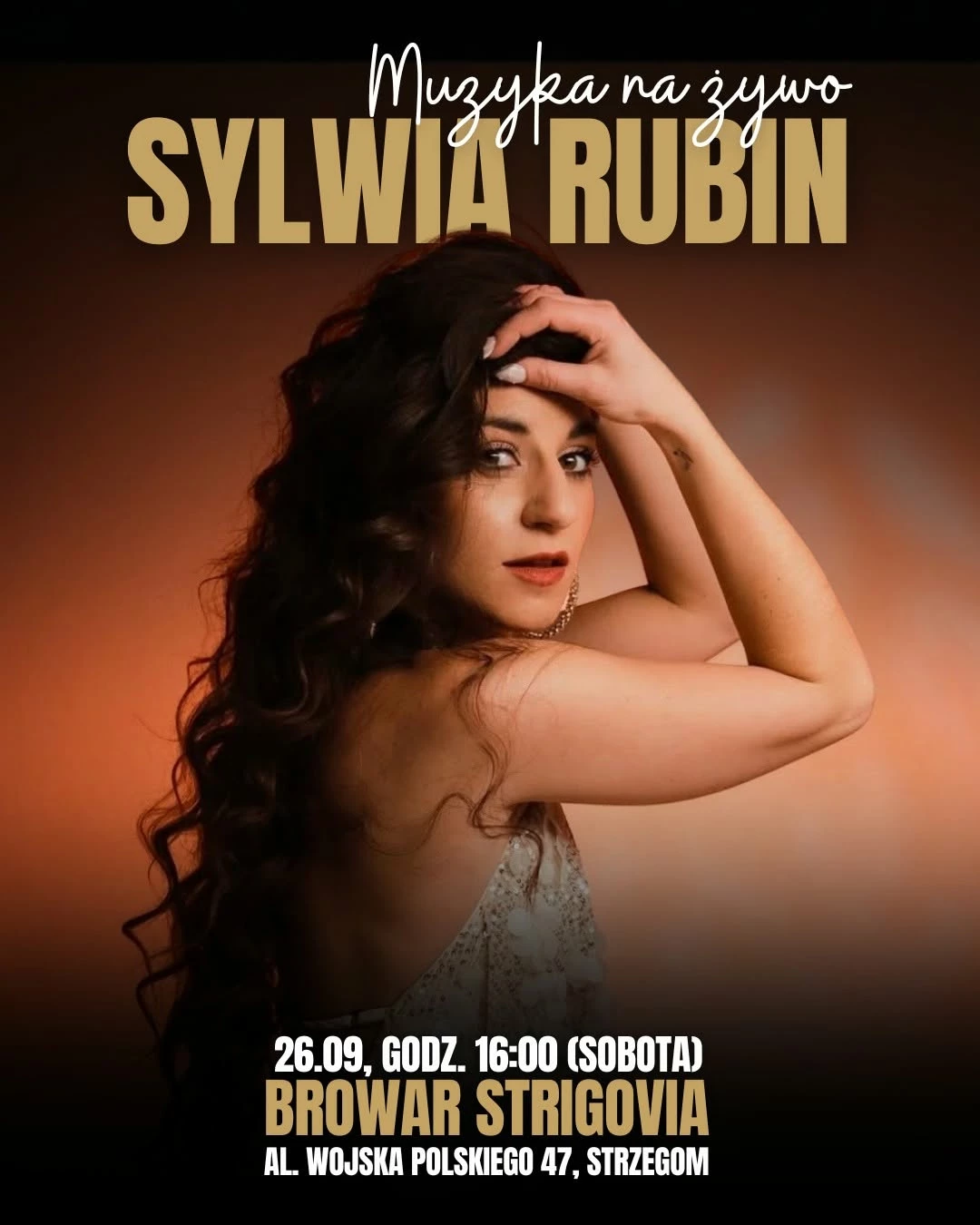 Sylwia Rubin wystąpi na żywo w Strigovii