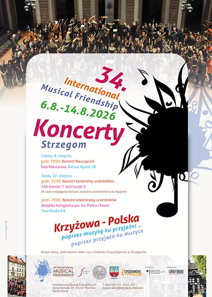 Muzycy z siedmiu krajów zagrają w Strzegomiu. Przed nami trzy koncerty International Musical Friendship