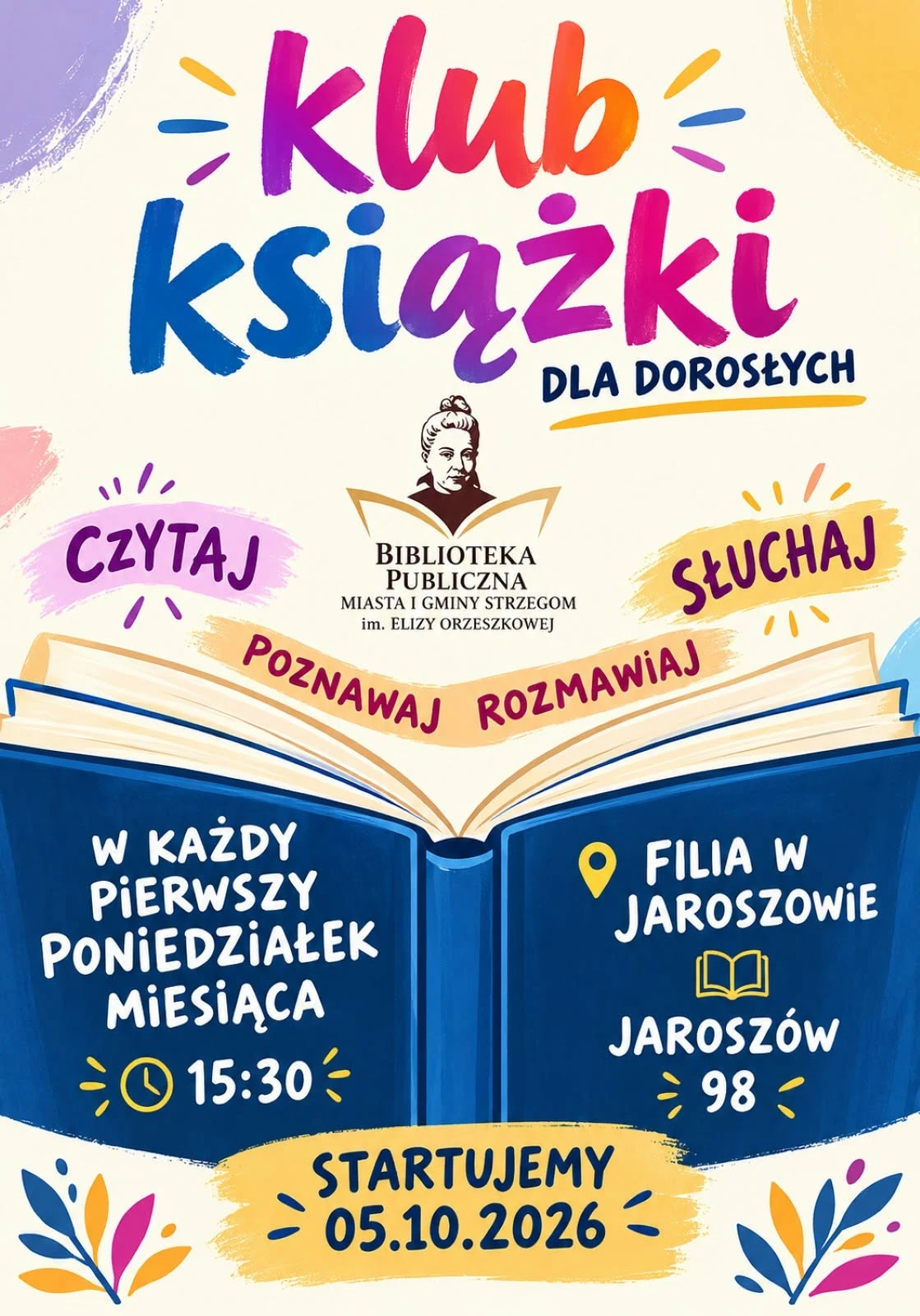 Klub Książki dla Dorosłych rusza w Jaroszowie