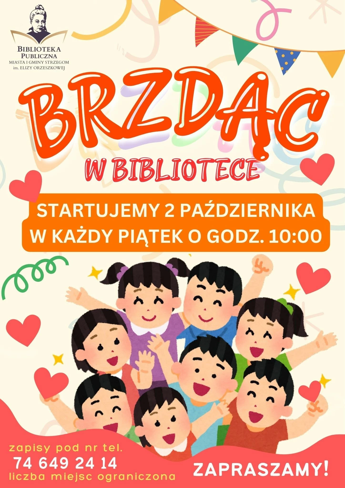 „Brzdąc w bibliotece” wraca. Ruszają zapisy w Strzegomiu