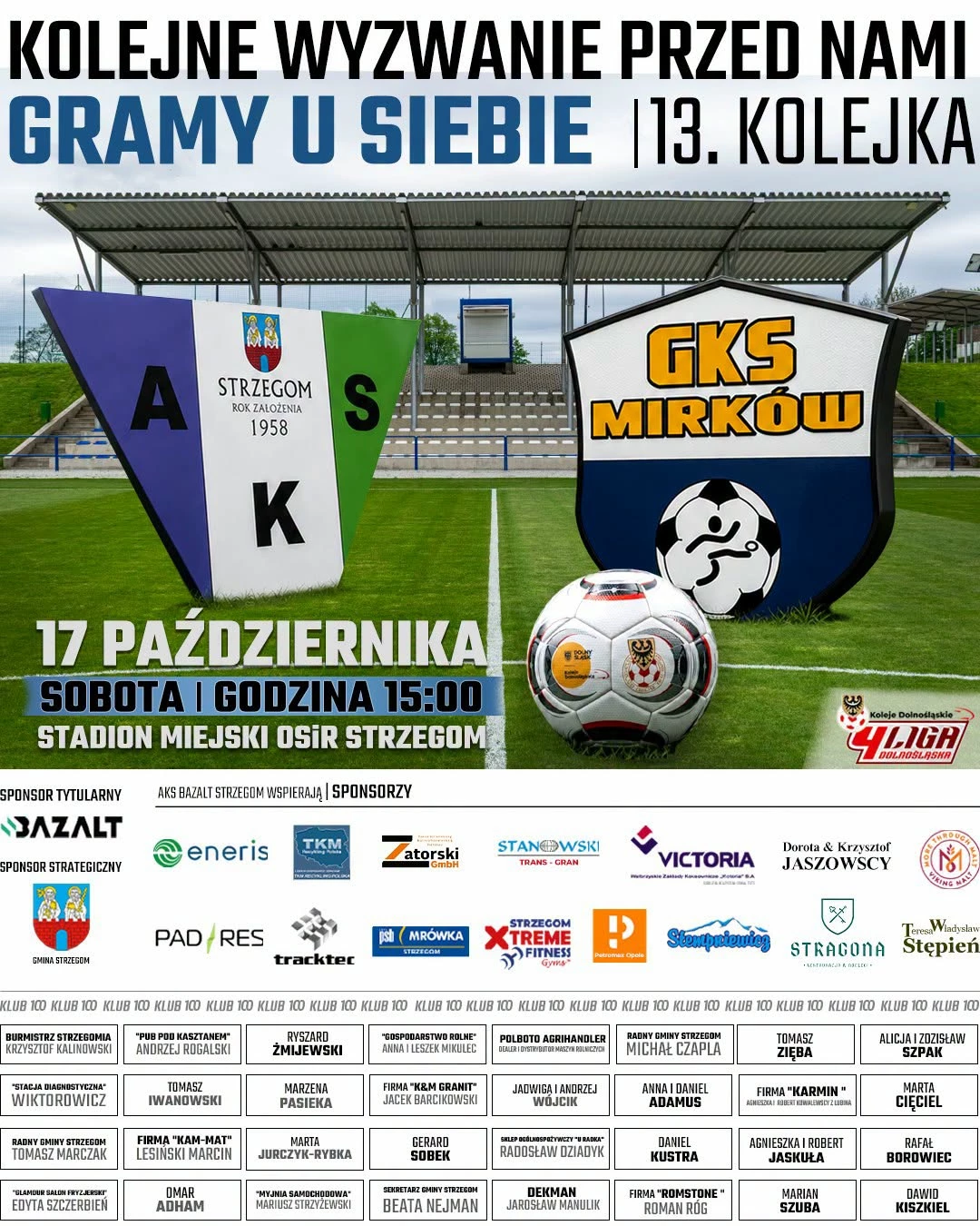 AKS podejmie GKS Mirków-Długołęka. Mecz już w sobotę