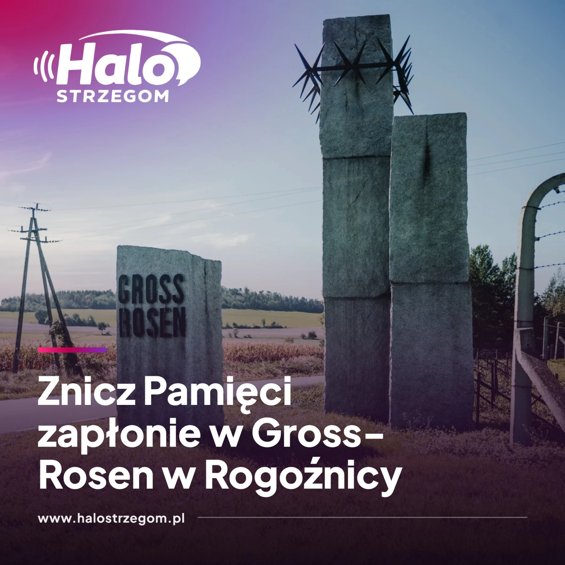 Znicz Pamięci zapłonie w Gross-Rosen w Rogoźnicy